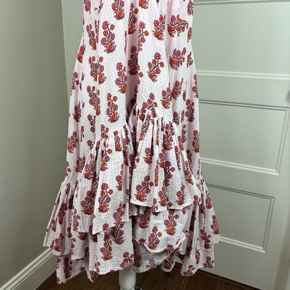 JCrew Soft Gauze Cotton Tiered Beach Dress Size XL - Picture 3 of 6